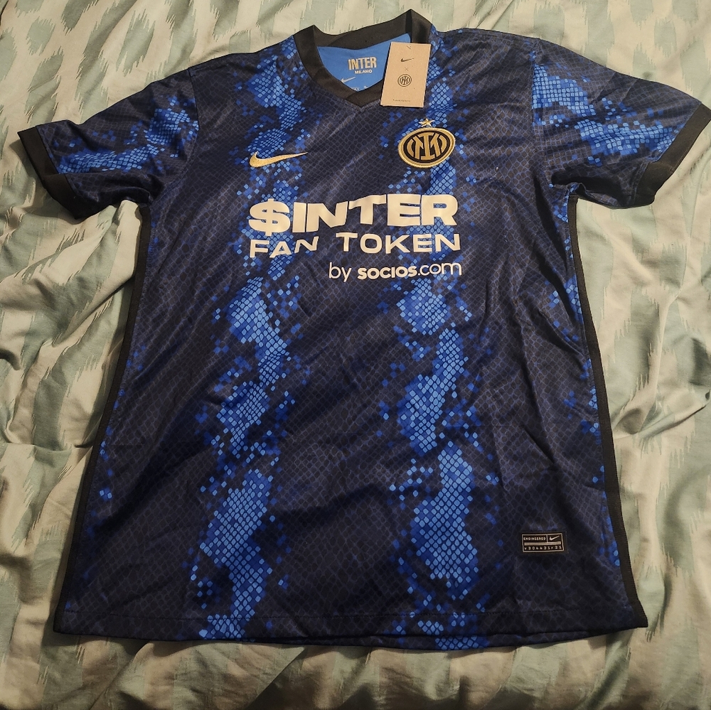 NWT Inter Milan 2021 Home Nike Soccer‎ Jersey Men's Size XL ORI ÷ Fit
